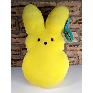 Yellow Bunny - 14in. Stuffed/Plush Easter Peeps - NWT